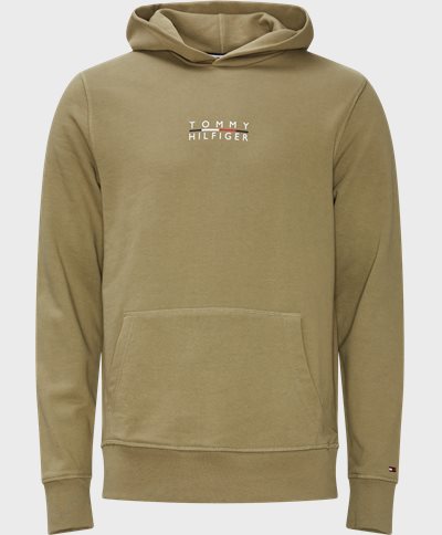 Tommy Hilfiger Sweatshirts 24150 SQUARE LOGO HOODY Army