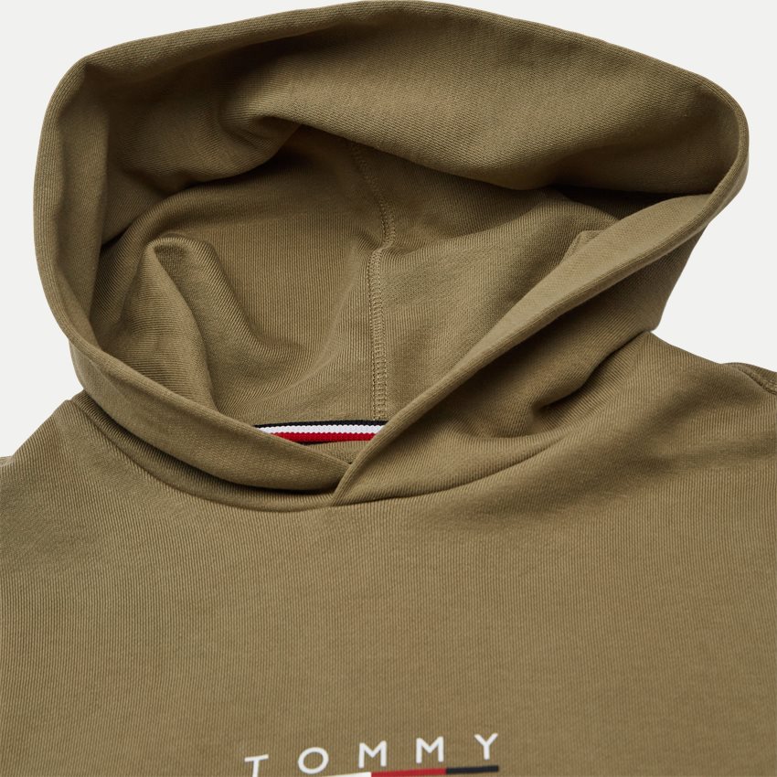 Tommy Hilfiger Sweatshirts 24150 SQUARE LOGO HOODY OLIVEN
