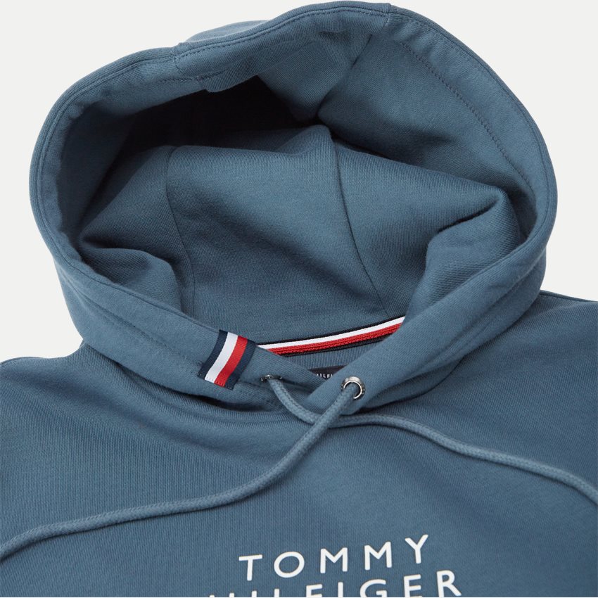 Tommy Hilfiger Sweatshirts 24538 CENTRE GRAPHIC HOODY BLÅ