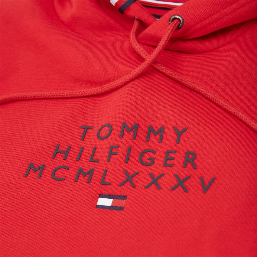Tommy Hilfiger Sweatshirts 24538 CENTRE GRAPHIC HOODY RØD