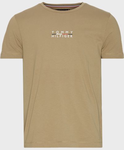 Tommy Hilfiger T-shirts 24547 SQUARE LOGO TEE Army