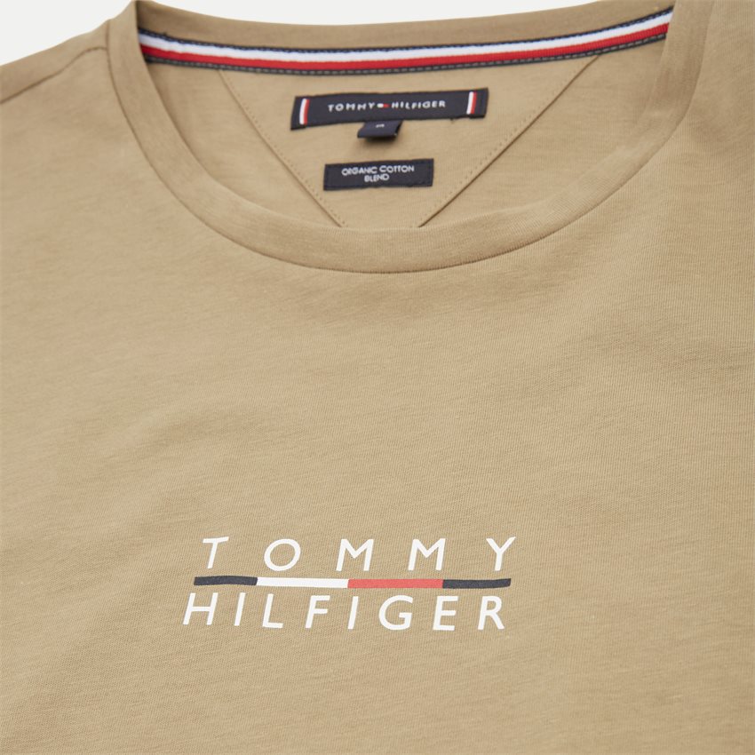Tommy Hilfiger T-shirts 24547 SQUARE LOGO TEE ARMY