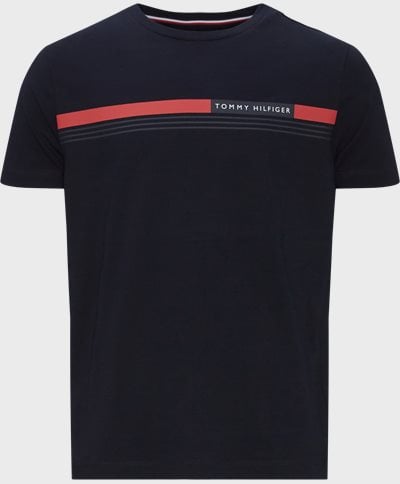 Tommy Hilfiger T-shirts 24558 CORP CHEST FRONT LOGO TEE Blå