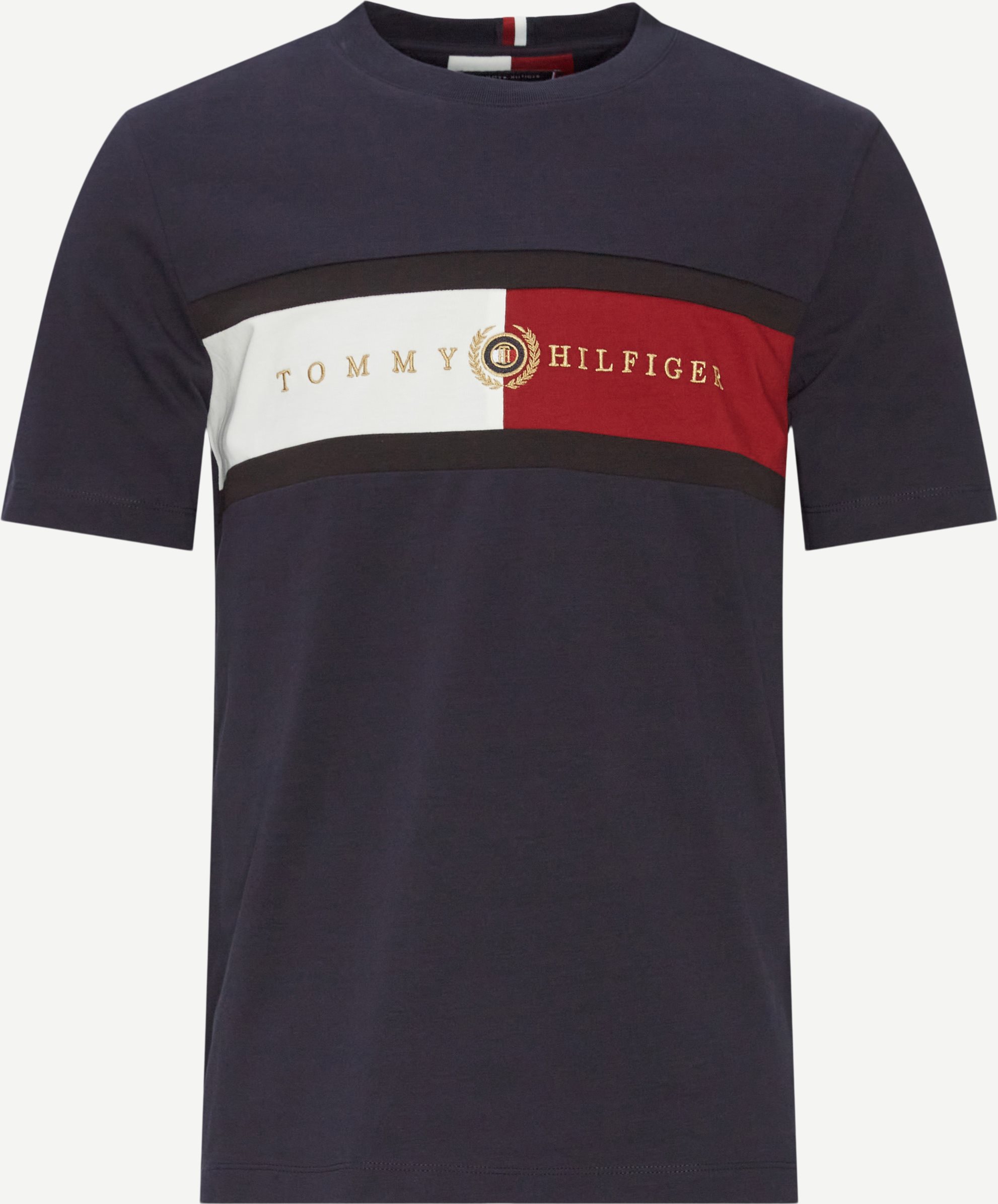 Tommy Hilfiger T-shirts 25064 ICON INSERT TEE Blue