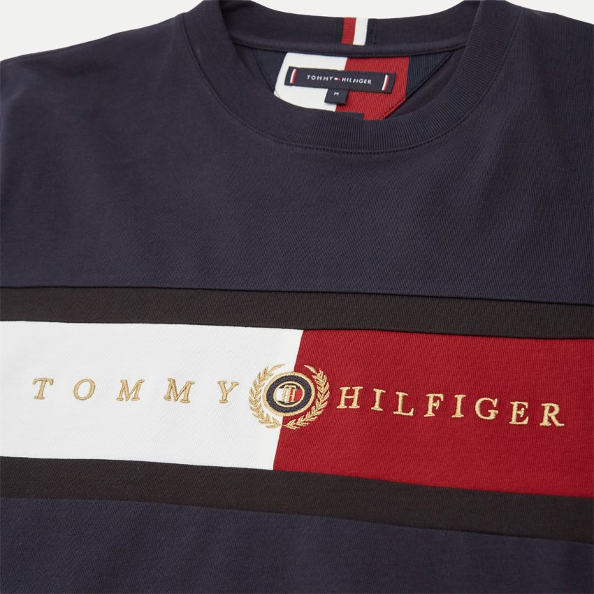 Tommy Hilfiger T-shirts 25064 ICON INSERT TEE NAVY