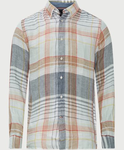 Pigment Dyed Linen Check Skjorte Regular fit | Pigment Dyed Linen Check Skjorte | Blå