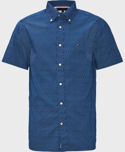 Tommy Hilfiger Kortärmade skjortor 25106 SOFT MICRO PRINT RF SHIRT SS Blå