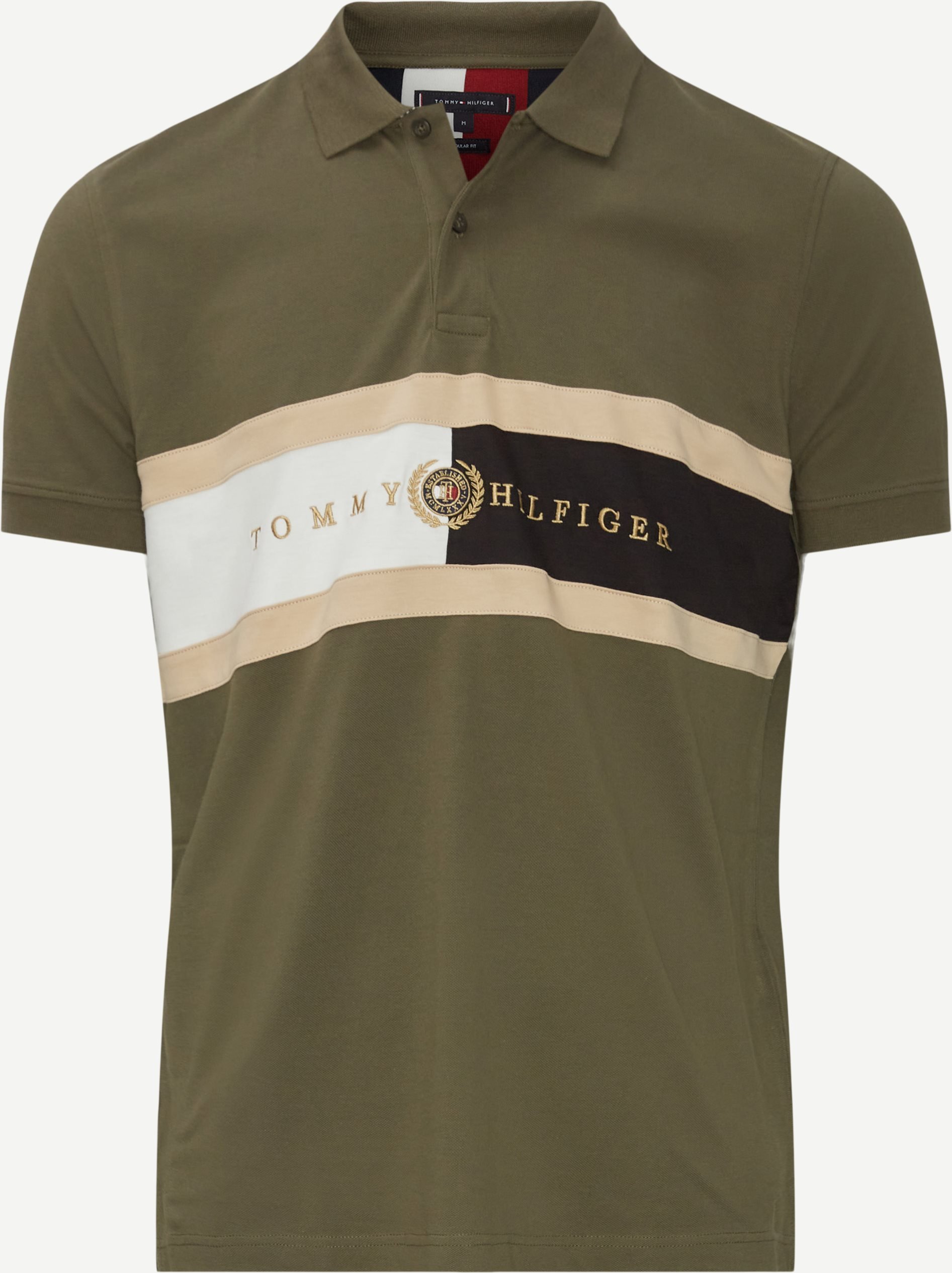 Icon Chest Flag Polo - T-shirts - Regular fit - Army