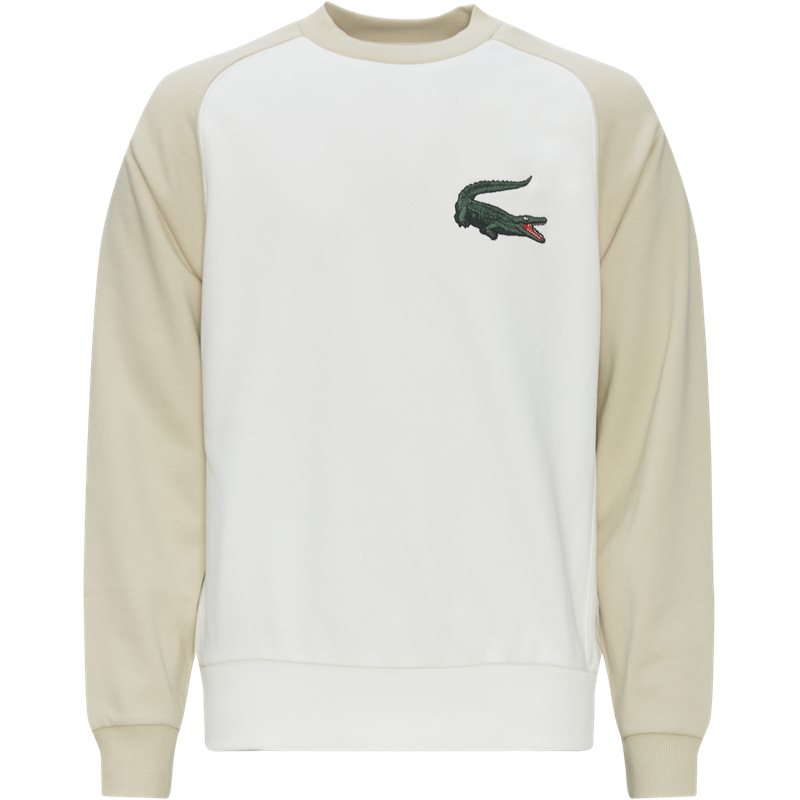 Lacoste - Crocodile Two-Tone Cotton Fleece Sweatshirt