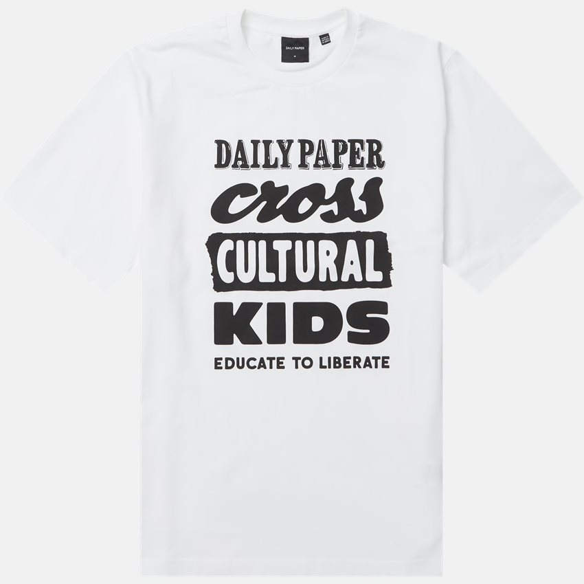 Daily Paper T-shirts MUTI SS T-SHIRT 2211017 HVID