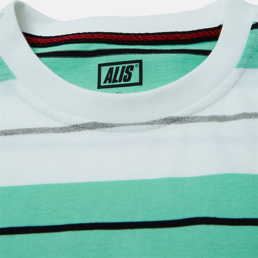ALIS T-shirts STENCIL STRIPE T-SHIRT AM3064 HVID