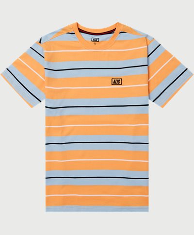 ALIS T-shirts STENCIL STRIPE T-SHIRT AM3064 Orange