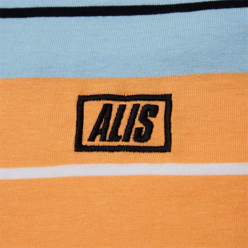 ALIS T-shirts STENCIL STRIPE T-SHIRT AM3064 ORANGE