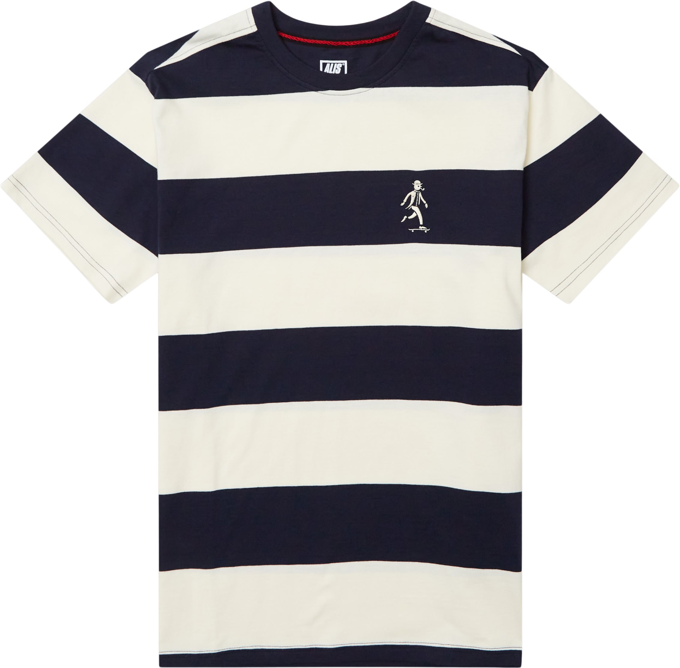 Gentleman Stripe Tee - T-shirts - Regular fit - Blå