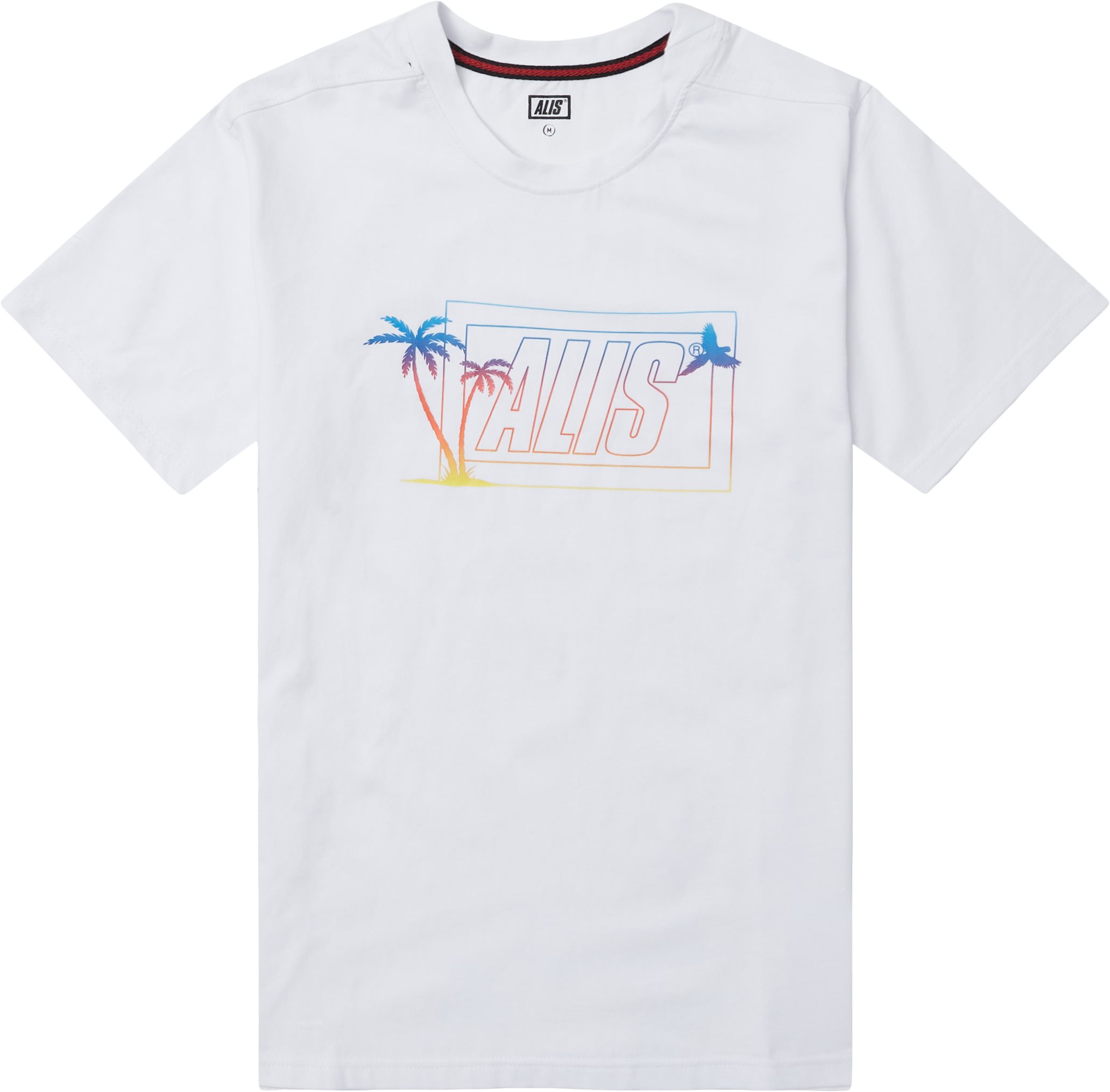 Sunset Box Logo Tee - T-shirts - Regular fit - Vit