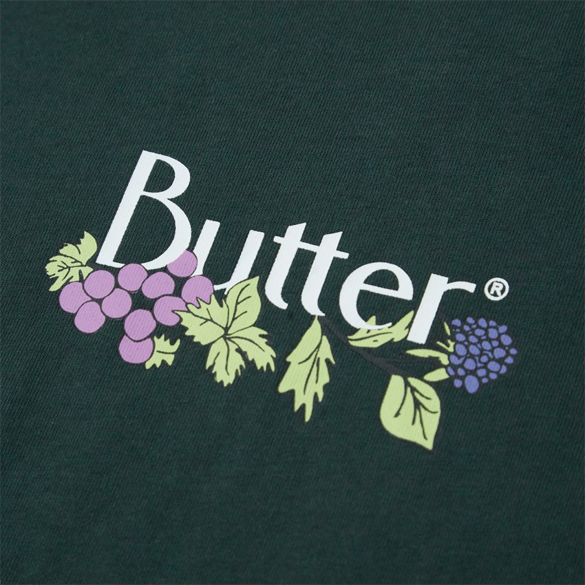 Butter Goods T-shirts VINE CLASSIC LOGO TEE GRØN