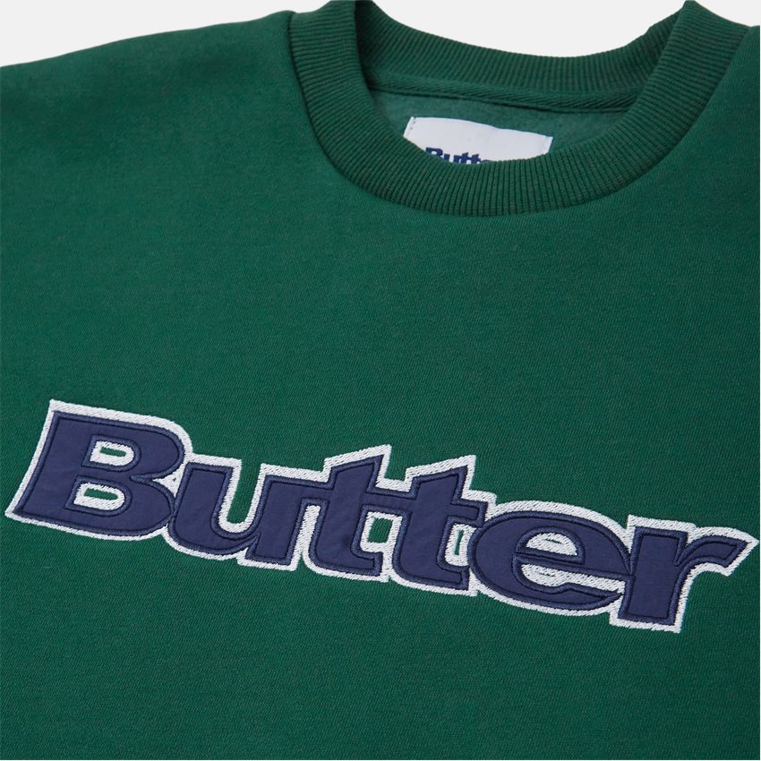 Butter Goods Sweatshirts LOGO CREWNECK GRØN