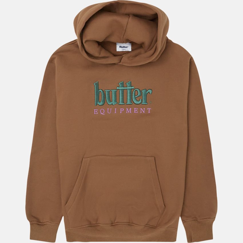 Butter Goods Sweatshirts EQUIPMENT HOOD BRUN