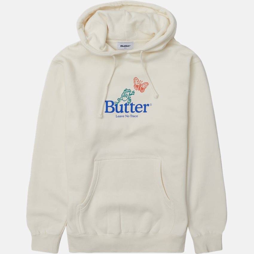 Butter Goods Sweatshirts LEAVE NO TRACE HOOD ECRU