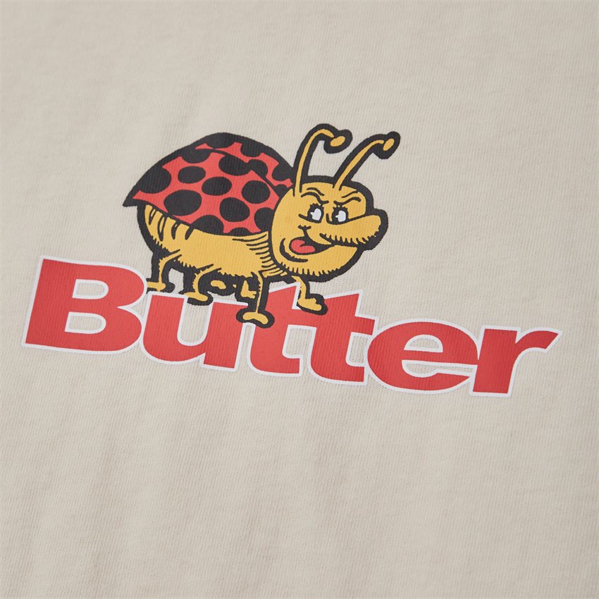 Butter Goods T-shirts BUG LOGO TEE CREAM