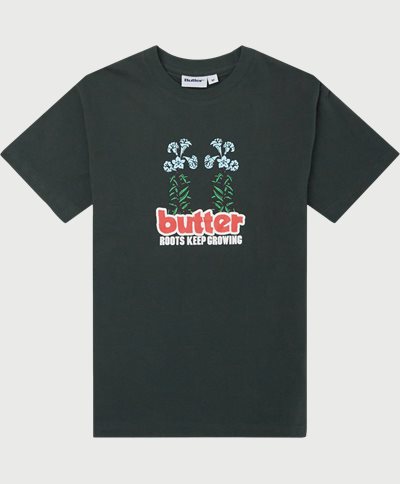 Butter Goods T-shirts ROOTS TEE Grøn