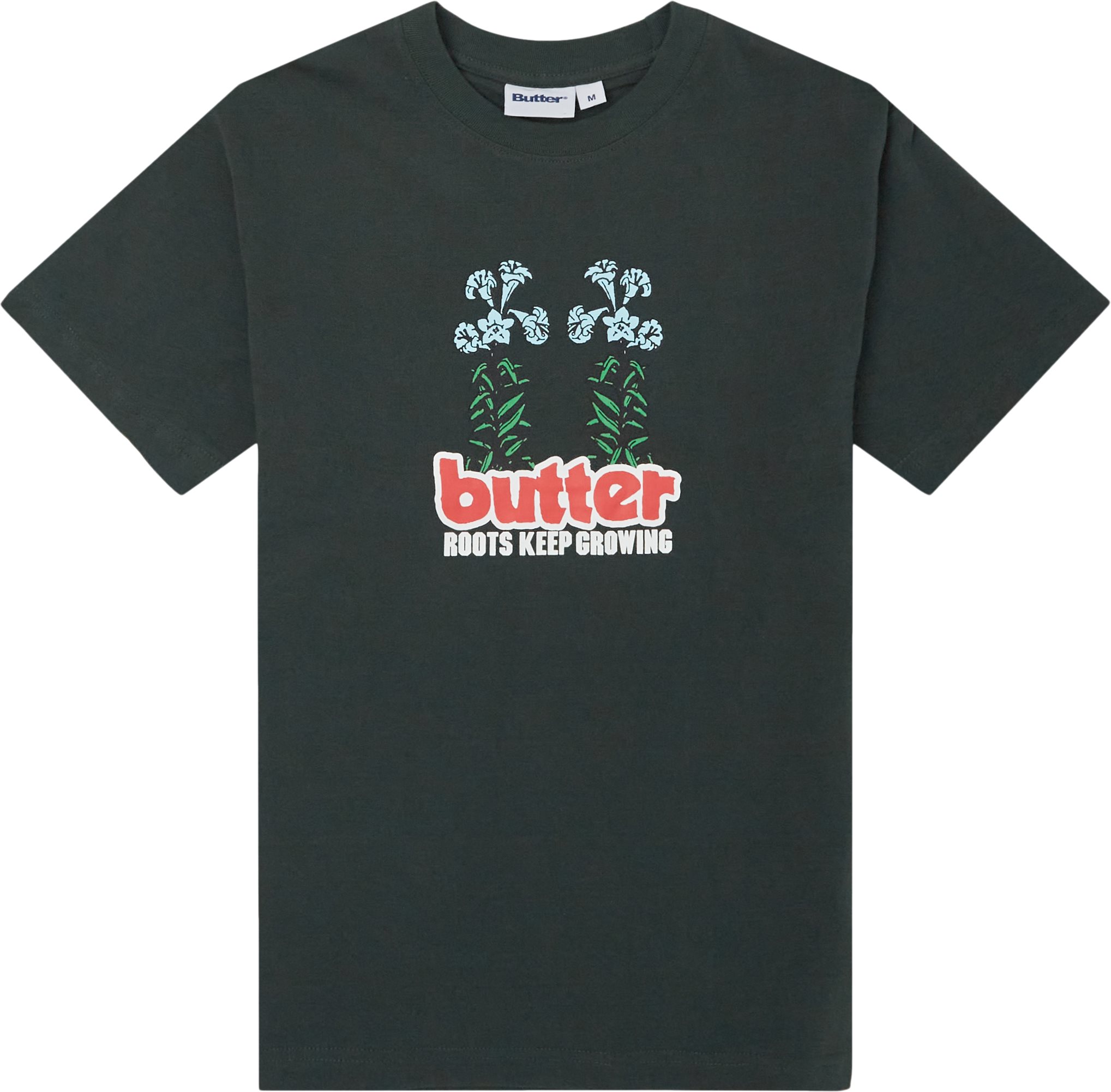 Butter Goods T-shirts ROOTS TEE Green
