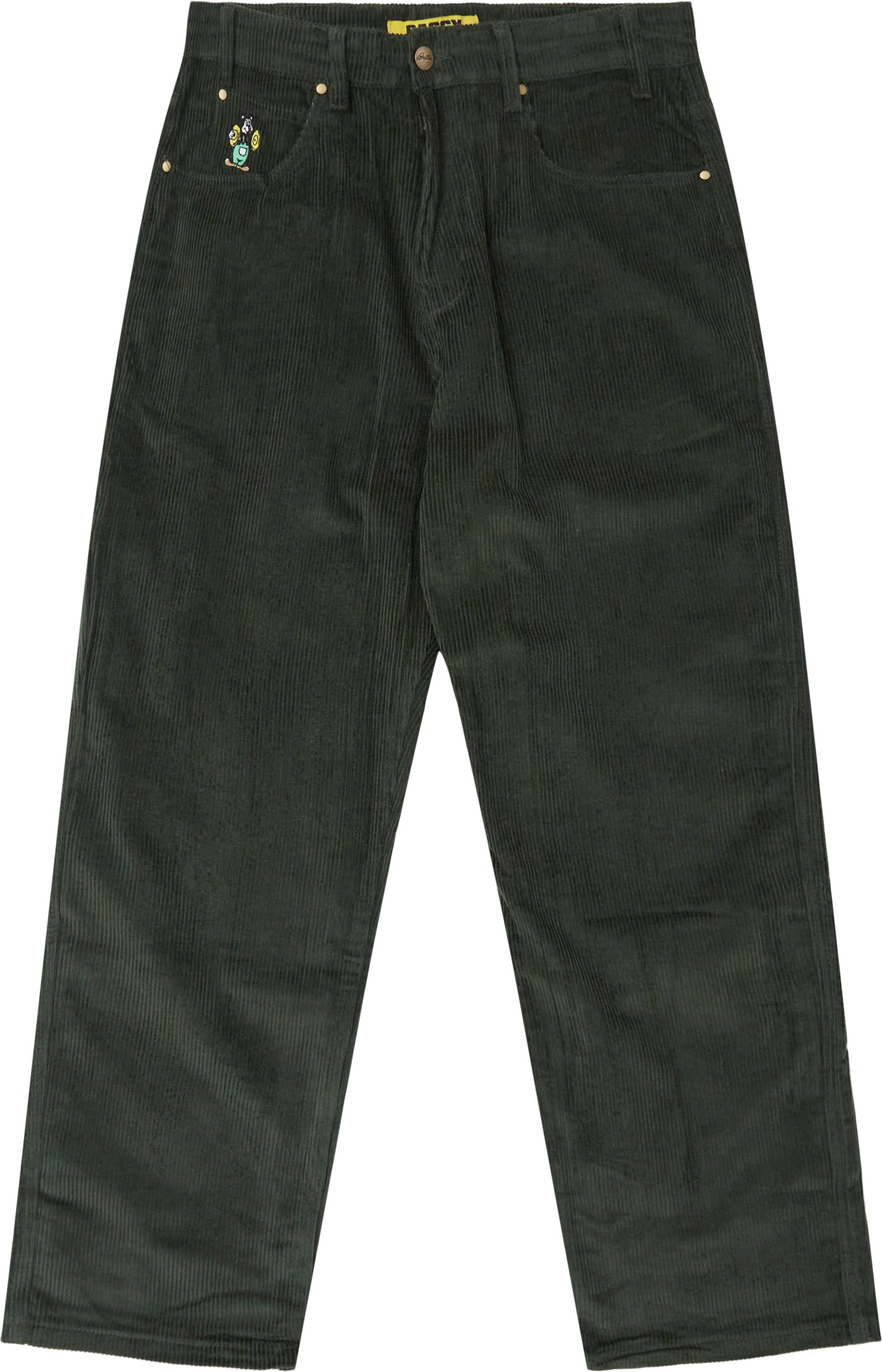 Cymbals Corduroy Pants - Trousers - Regular fit - Green