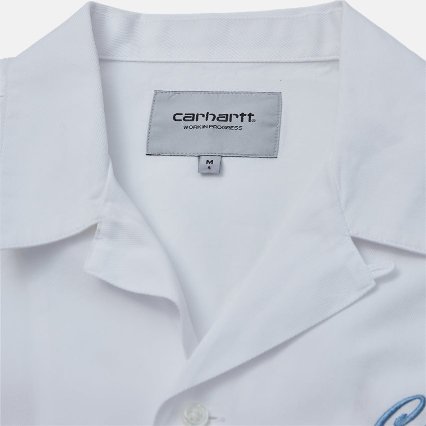 Carhartt WIP Skjorter S/S CARHARTT LOUNGE I030046 WHITE