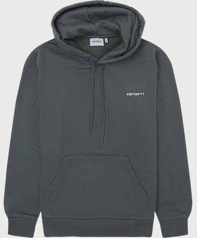 Carhartt WIP Sweatshirts HOODED SCRIPT EMBROIDERY I028937 Grön