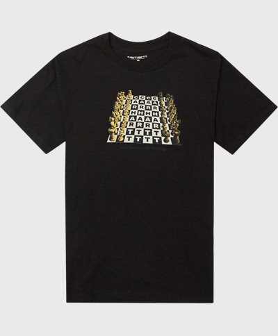 Carhartt WIP T-shirts S/S CHESSBOARD I030197 Sort