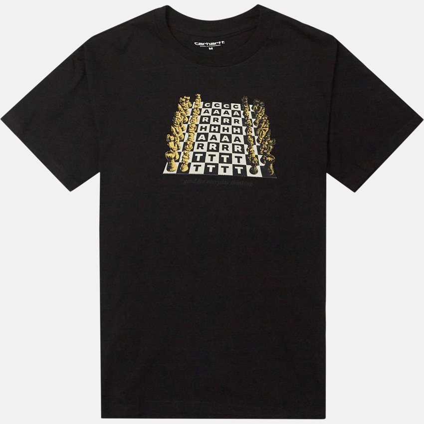 Carhartt WIP T-shirts S/S CHESSBOARD I030197 BLACK