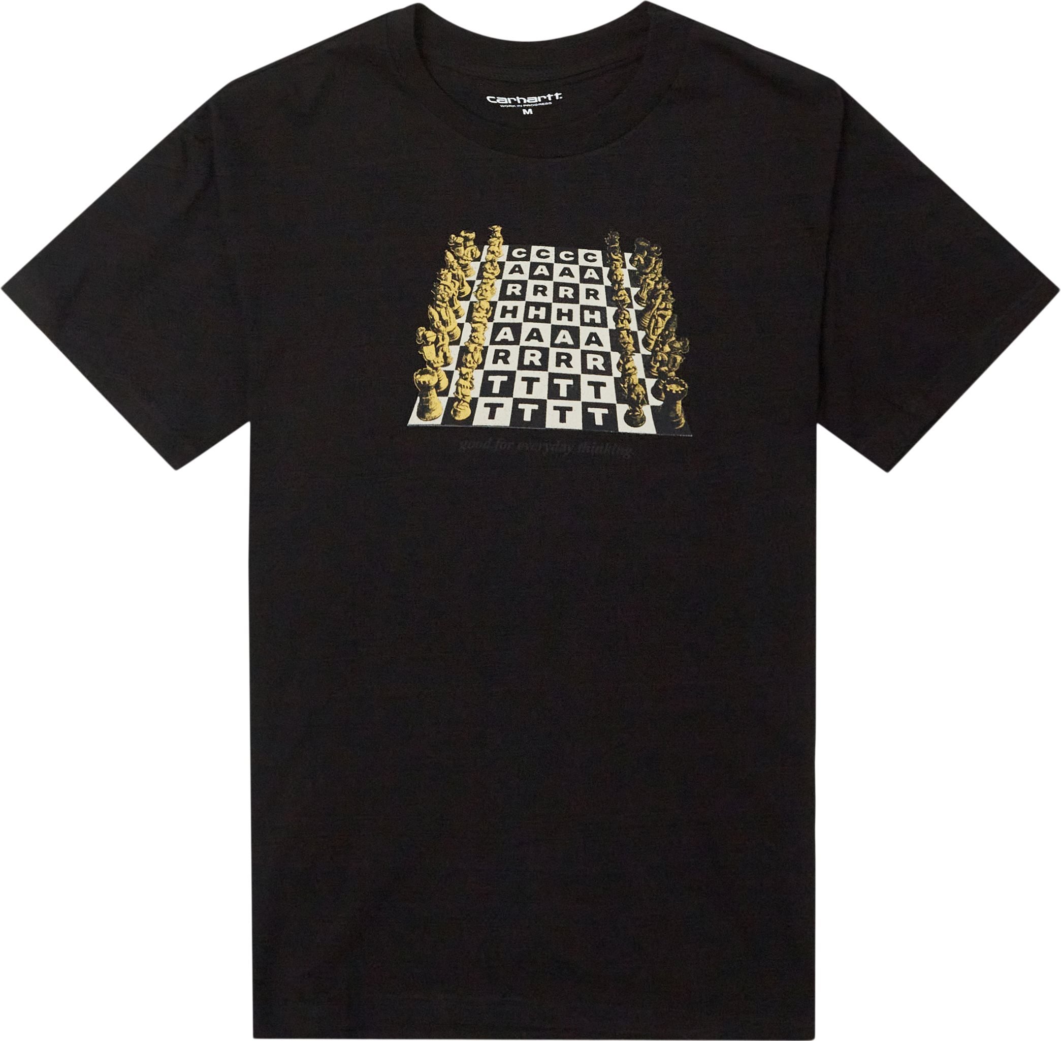 Carhartt WIP T-shirts S/S CHESSBOARD I030197 Svart