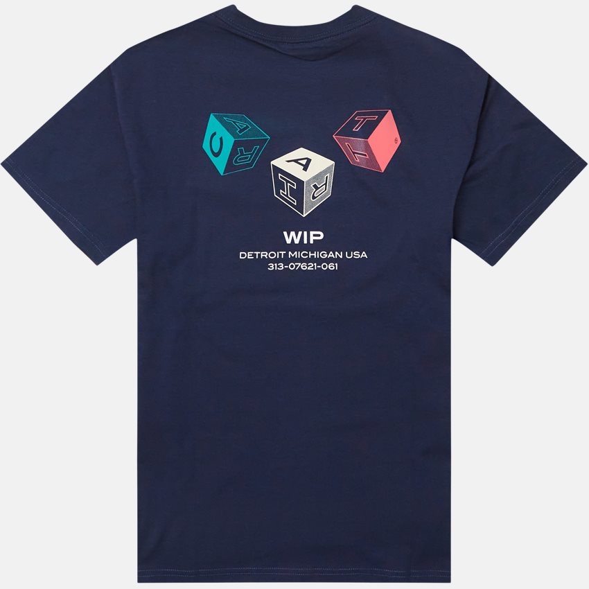 Carhartt WIP T-shirts S/S CUBE I030181 BLUE
