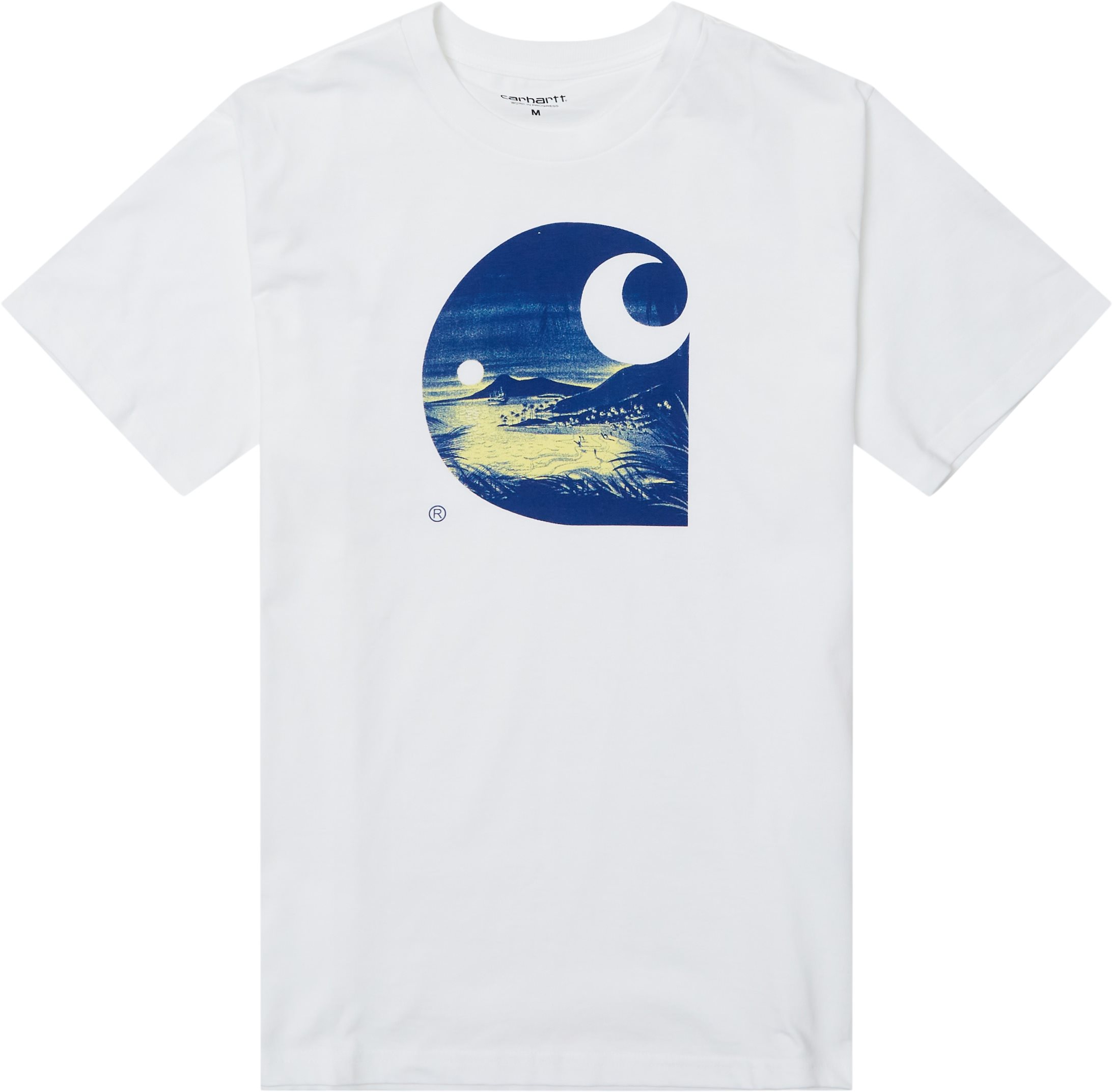 Carhartt WIP T-shirts S/S GULF C I030185 Hvid