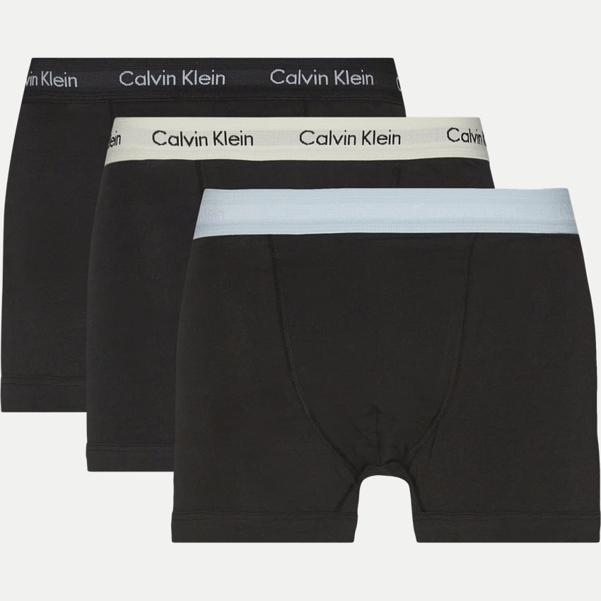 Calvin Klein Underkläder 0000U2662G1UV TRUNK 3PK SORT