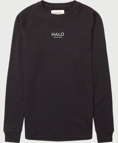 HALO T-shirts WAFFLE LONGSLEEVE 610022 Svart