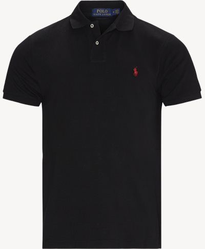 Pique Polo T-shirt Regular slim fit | Pique Polo T-shirt | Black