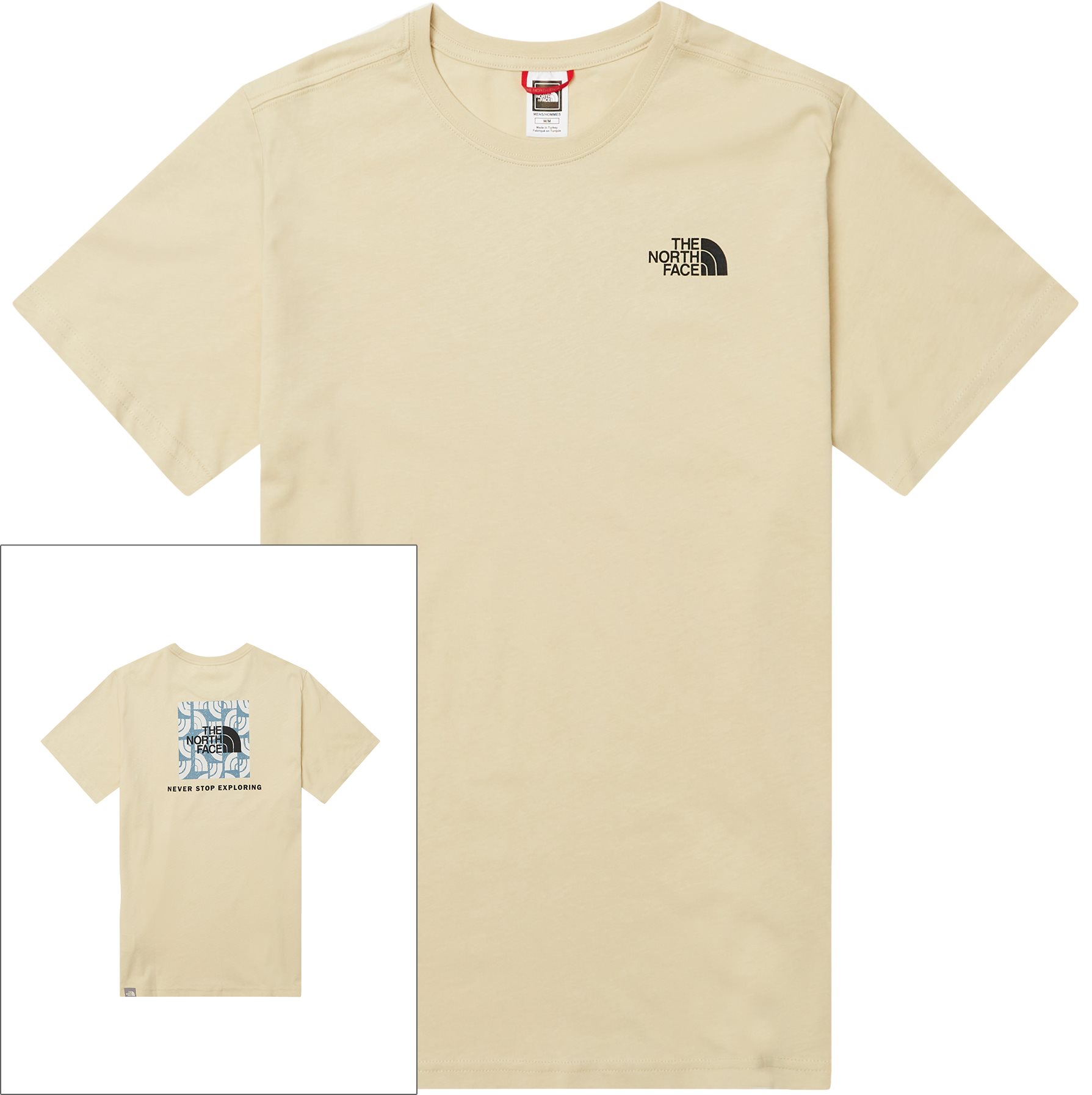 Red Box Tee - T-shirts - Regular fit - Sand