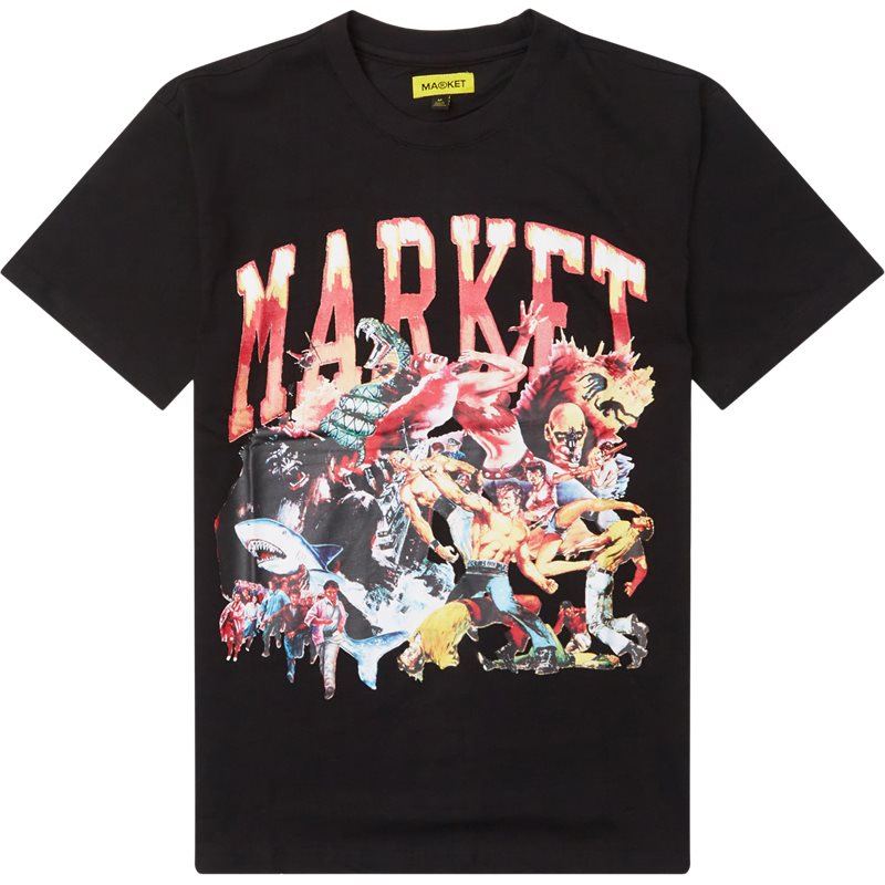 Chinatown Market Market Arc Animal Mosh Pit  T-shirts Black