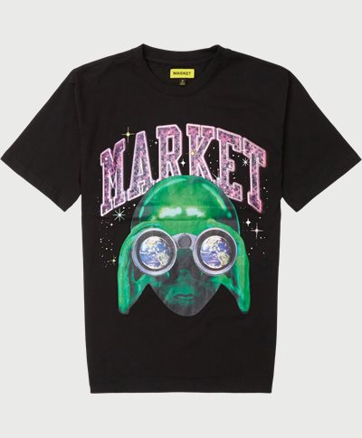 Market T-shirts ALIEN SIGHTSEEING Svart