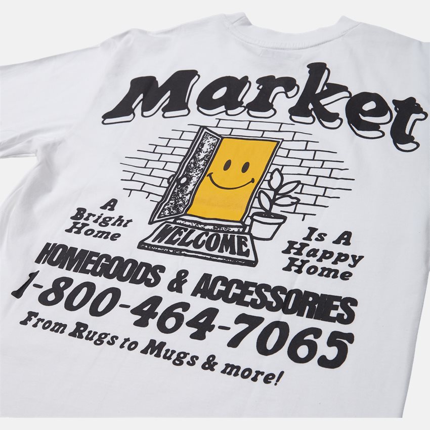 Market T-shirts SMILEY MARKET HOMEGOODS  WHITE
