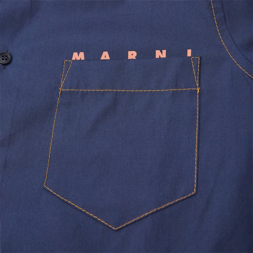 Marni Shirts CUMU0203P1 BLU/BLACK