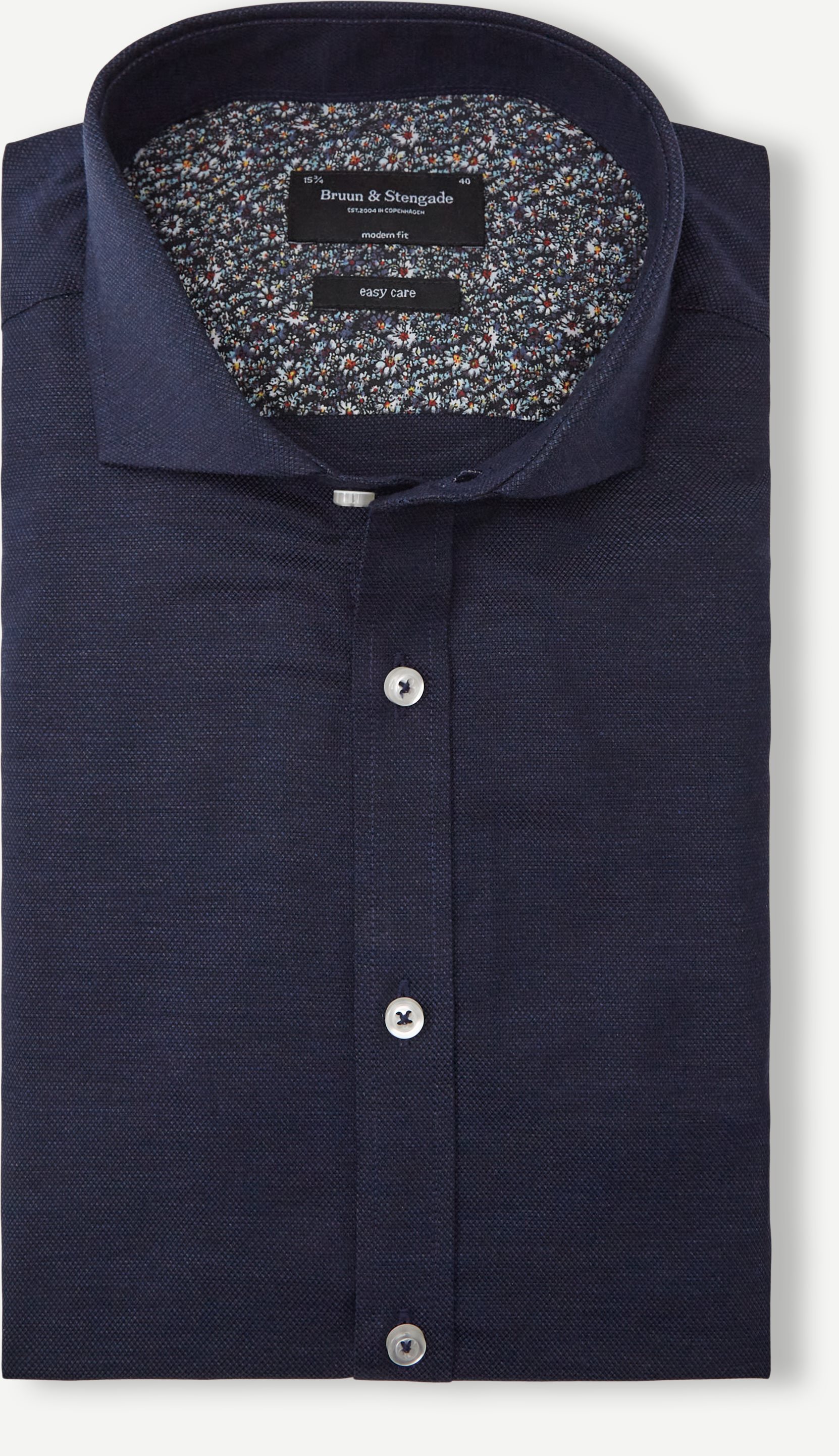 Nelson skjorta - Skjortor - Modern fit - Blå