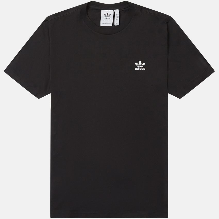 Adidas Originals T-shirts ESSENTIAL TEE SS22 SORT/HVID
