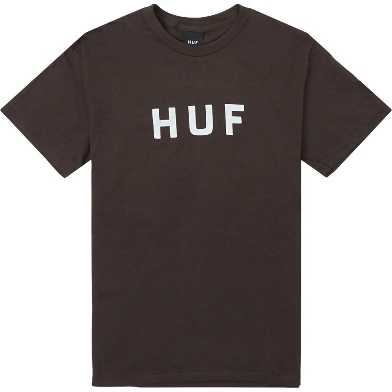 Huf Essentials Og Logo Tee Brun