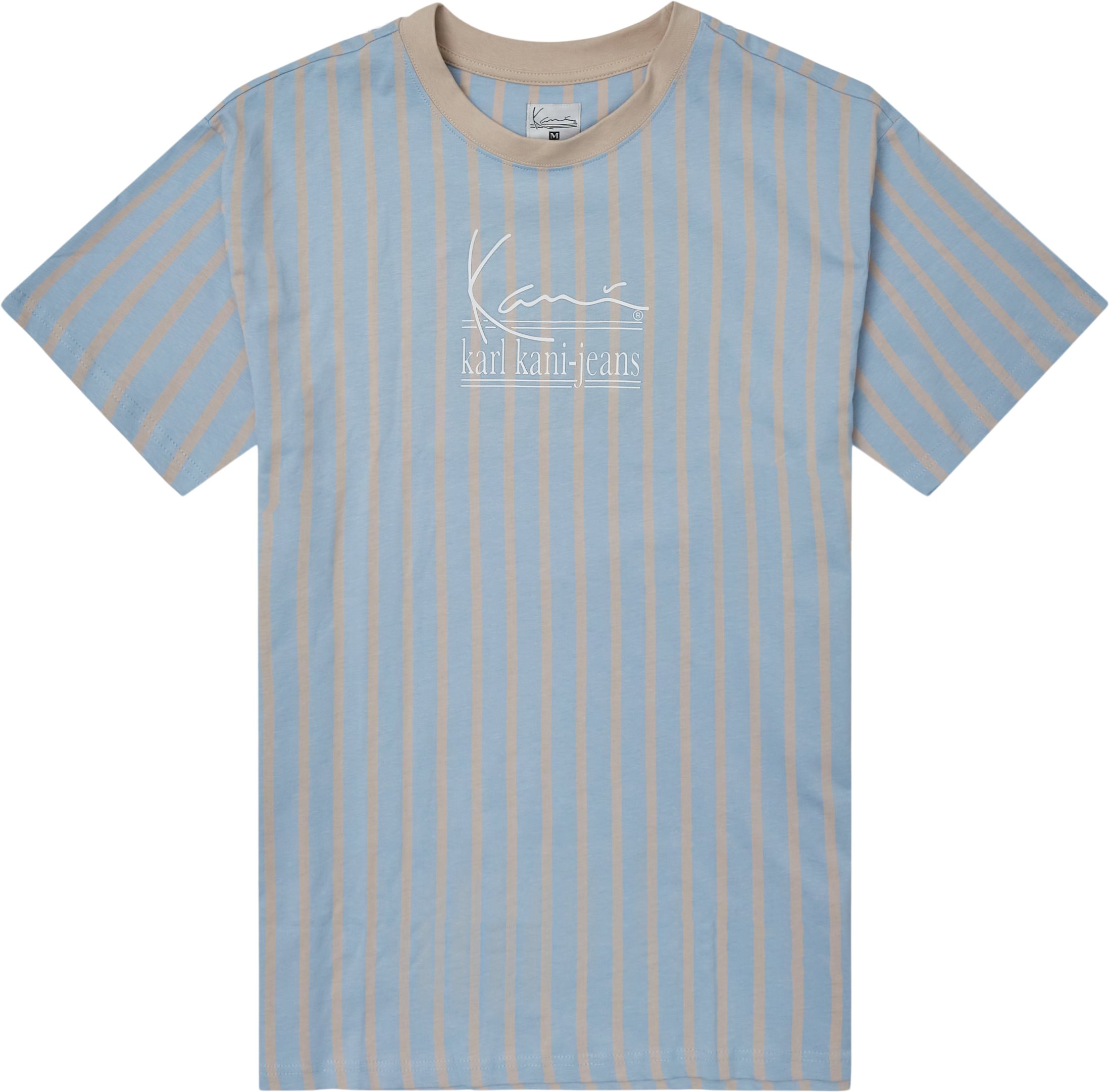Signature Kkj Pinstripe Tee - T-shirts - Regular fit - Blå