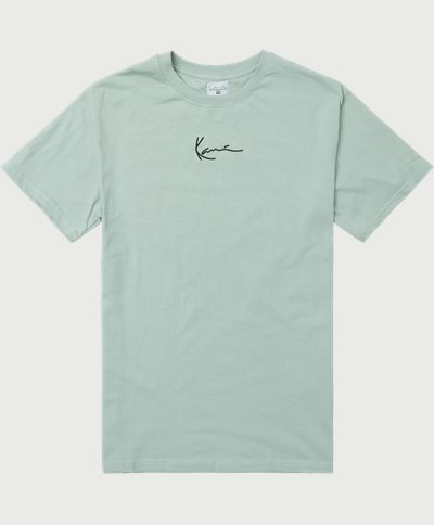Karl Kani T-shirts SMALL SIGNATURE TEE 6030092 Turkos