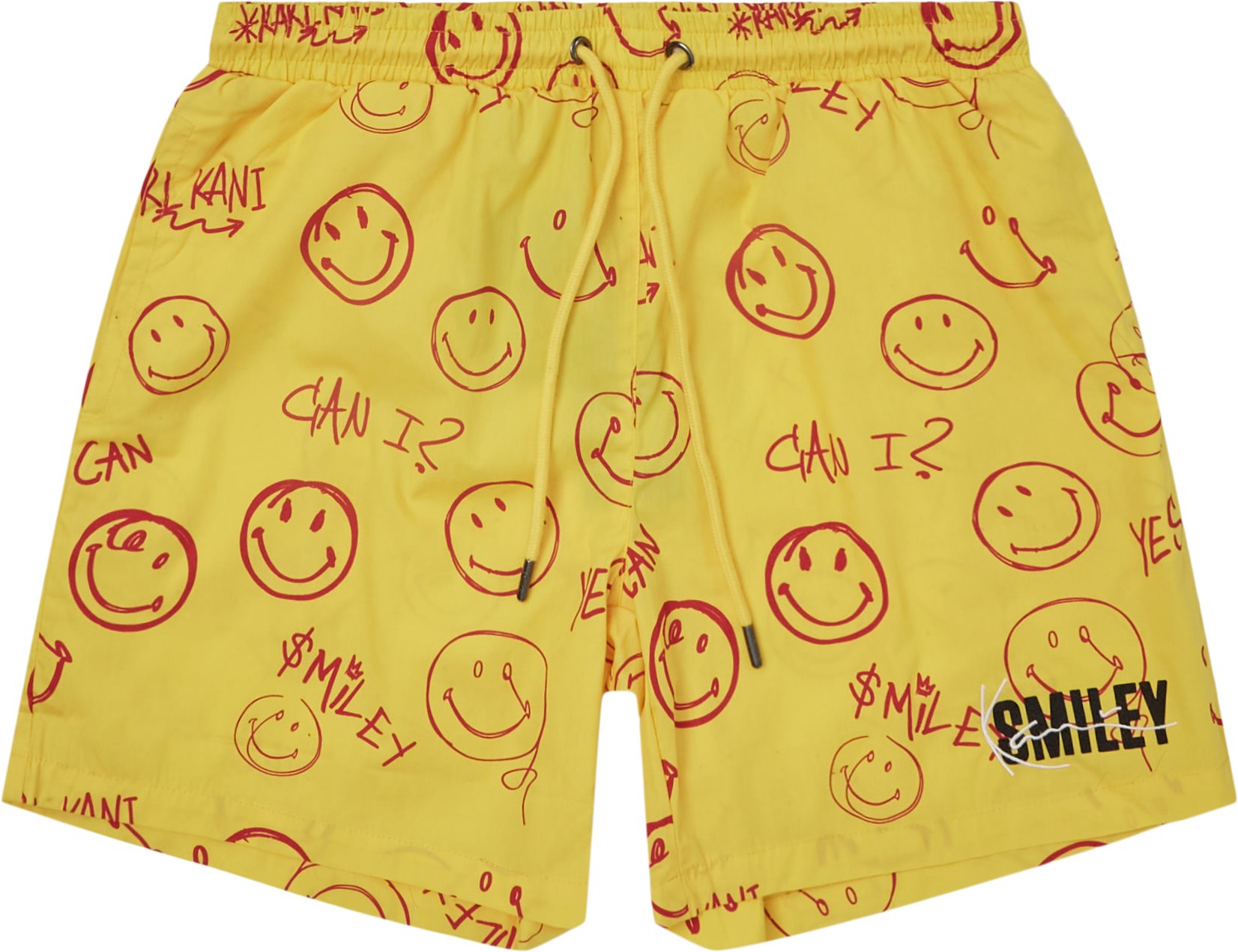 Signature Smiley Resort Shorts - Shorts - Regular fit - Gul