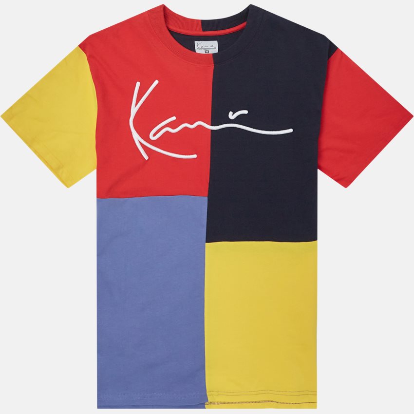 Karl Kani T-shirts SIGNATURE BLOCK TEE 60300074 NAVY