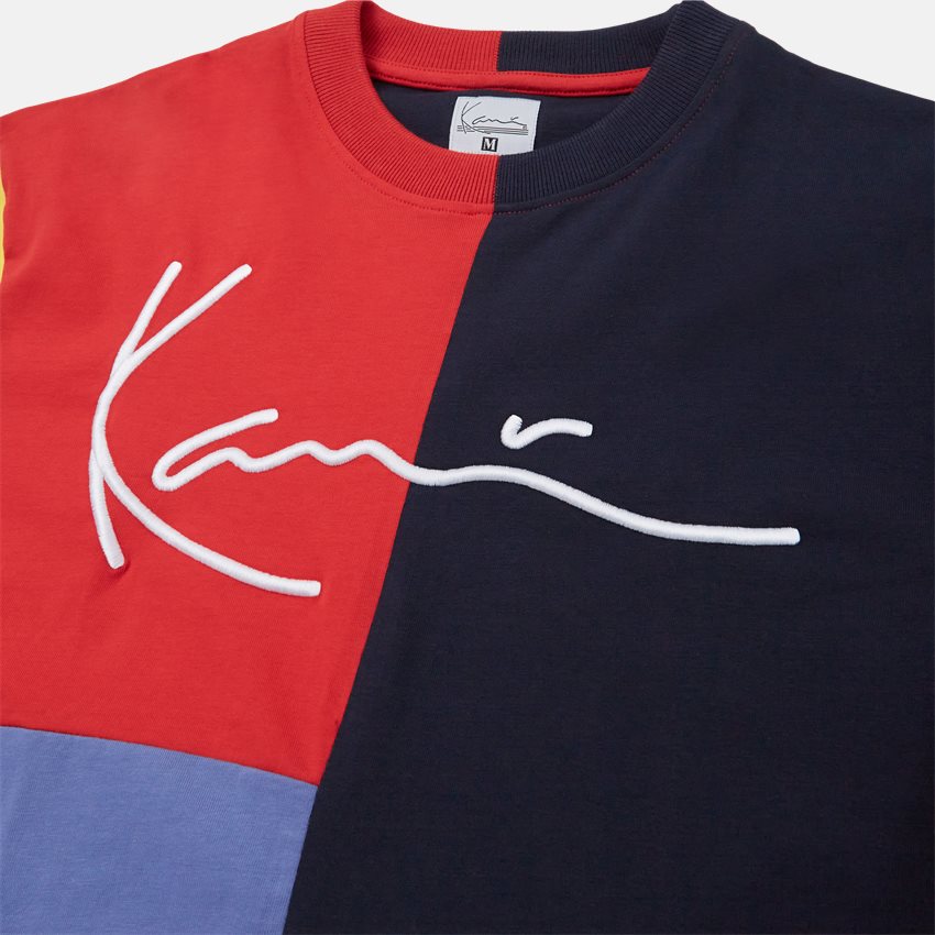 Karl Kani T-shirts SIGNATURE BLOCK TEE 60300074 NAVY